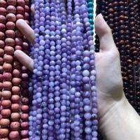 Gemstone šperky Korálky, Purple kámen, Kolo, DIY & různé velikosti pro výběr, nachový, Prodáno za Cca 38 cm Strand