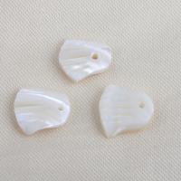 Shell Halsband, Top Shell, DIY, vit, 12x11.30x2.50mm, Hål:Ca 1mm, Säljs av PC