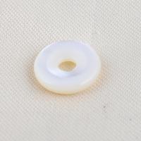 Naturliga vita Snäckskalspärlor, White Shell, Rund, DIY, vit, 11.70x2.60mm, Hål:Ca 3.1mm, Säljs av PC