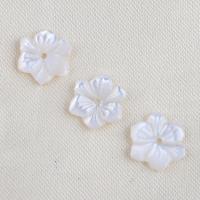 Natural White Shell Beads Flower DIY white Sold By PC