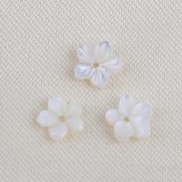 Prirodni White Shell perle, Bijela Shell, Cvijet, možete DIY, bijel, 6.40x1.70mm, Prodano By PC