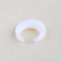 Natural White Shell Hangers, Maan, DIY & geen gat, wit, 10x10x2mm, Verkocht door PC