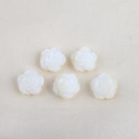 Naturlig Freshwater Shell Perler, Top Shell, Flower, du kan DIY, hvid, 11.80x5.30mm, Solgt af PC