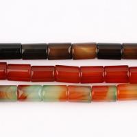 Naturlig rød agat perler, Red Agate, med Kaffe Agate & Malachite Agate, poleret, du kan DIY, flere farver til valg, Ca. 33pc'er/Strand, Solgt Per Ca. 26.4 cm Strand