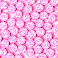 Polymer Clay Beads Flat Round DIY pink 10mm Approx Sold By Bag