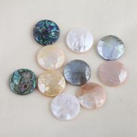 Shell Cabochons, Školjka, Krug, možete DIY, više boja za izbor, 16.10x3.50mm, Prodano By PC