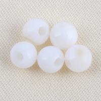 Natural White Shell Kralen, Ronde, DIY & verschillende grootte voor keus, wit, 100pC's/Bag, Verkocht door Bag