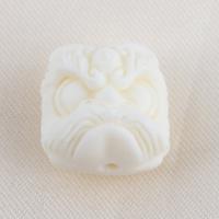 Resin Jewelry Beads Lion DIY white Sold By PC