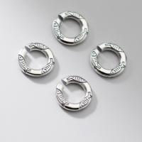 925 Sterlingsilber Biegering, 925 Sterling Silber, DIY, originale Farbe, 10mm, Bohrung:ca. 5.6mm, verkauft von PC