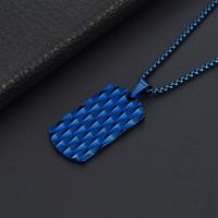 Collier d'acier titane, bijoux de mode & styles différents pour le choix & pour homme, plus de couleurs à choisir, protéger l'environnement, sans nickel, plomb et cadmium, Vendu par PC