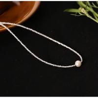 925 Sterling zilver sieraden Sets, met Plastic Pearl, mode sieraden & verschillende stijlen voor de keuze & voor vrouw, nikkel, lood en cadmium vrij, Length:38+5cm,15+5cm, Verkocht door PC