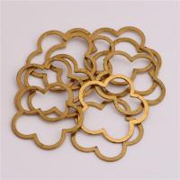 Brass Closed Jump ring, Mässing, Blomma, DIY, ursprungliga färgen, nickel, bly och kadmium gratis, 31x1mm, Ca 100PC/Bag, Säljs av Bag