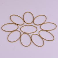 Brass Zárt Jump Ring, Sárgaréz, Ovális, DIY & üreges, az eredeti szín, nikkel, ólom és kadmium mentes, 16x26mm, Kb 100PC-k/Bag, Által értékesített Bag