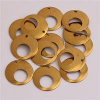 Ihåliga Brass Hängen, Mässing, Donut, DIY, ursprungliga färgen, nickel, bly och kadmium gratis, 16.50x0.60mm, Ca 100PC/Bag, Säljs av Bag