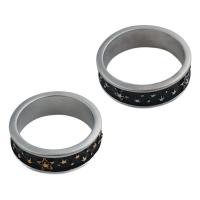 Anello in acciaio inox, 304 acciaio inox, gioielli di moda & unisex & formato differente per scelta, nessuno, ring thickness 7mm, Venduto da PC