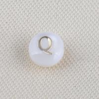 Prirodni White Shell perle, Bijela Shell, Krug, možete DIY, bijel, 6.40x4.20mm, Prodano By PC