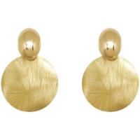 Zinc Alloy Drop Earring, Geometrisch Patroon, gold plated, mode sieraden & voor vrouw, 45x65mm, Verkocht door pair