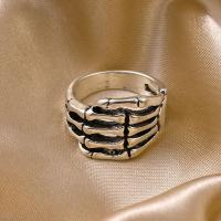 Cink Alloy Finger Ring, srebrne boje pozlaćen, modni nakit & bez spolne razlike, nikal, olovo i kadmij besplatno, Inner diameter 1.9cm, Prodano By PC