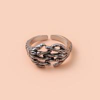 Cink Alloy Finger Ring, srebrne boje pozlaćen, modni nakit & bez spolne razlike, nikal, olovo i kadmij besplatno, Inner diameter 1.8cm, Prodano By PC