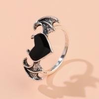 Sinc Alloy Finger Ring, dath airgid plated, jewelry faisin & unisex, dathanna níos mó le haghaidh rogha, nicil, luaidhe & caidmiam saor in aisce, Inner diameter 1.9cm, Díolta De réir PC