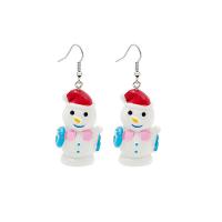 Pendientes de Navidad, resina, Diseño de Navidad & Joyería & diferentes estilos para la opción & para mujer, Vendido por Par