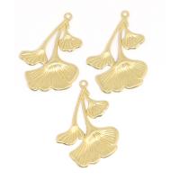 Brass Jewelry Pendants Leaf DIY original color nickel lead & cadmium free Approx Sold By Bag