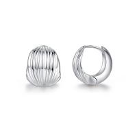 Boucles d'oreilles en argent sterling 925, bijoux de mode & pour femme, protéger l'environnement, sans nickel, plomb et cadmium, 13x12x14mm, Vendu par paire