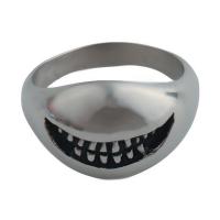 Vinger Ring in edelstaal, 304 roestvrij staal, mode sieraden & uniseks & verschillende grootte voor keus, ring thickness 14.5mm, Verkocht door PC