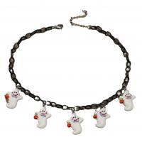 Acrylique collier, avec alliage de zinc, Placage, Bijoux d'Halloween & styles différents pour le choix & pour femme, Longueur Environ 16.9-17.7 pouce, Vendu par PC