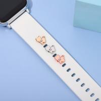 Zinc Alloy Watch Band Finding, Hond, voor apple horloge & uniseks & met strass, meer kleuren voor de keuze, nikkel, lood en cadmium vrij, Verkocht door PC