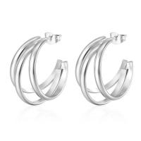 Stainless Steel Stud Earrings 304 Stainless Steel Vacuum Ion Plating fashion jewelry & for woman Sold By Pair