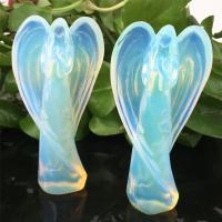 Fashion Decoration Opal Angel Carved for home and office white 117mm Sold By PC