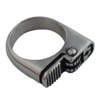 Rozsdamentes acél Finger Ring, 304 rozsdamentes acél, divat ékszerek & egynemű & különböző méretű a választás, ring thickness 9.5mm, Által értékesített PC