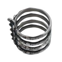 Ruostumaton teräs sormen sormus, 304 Stainless Steel, muoti korut & Unisex & erikokoisia valinnalle, ring thickness 23.5mm, Myymät PC