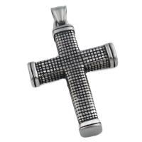 Nerezová ocel Cross Přívěsky, 304 Stainless Steel, Kříž, módní šperky & unisex, 57.50x34.50mm, Otvor:Cca 5.5*7mm, Prodáno By PC