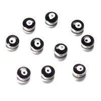 Zinklegering Evil Eye Beads, Zinc Alloy, Boze oog, plated, DIY & glazuur, meer kleuren voor de keuze, nikkel, lood en cadmium vrij, 10.50x5.90mm, Ca 500pC's/Bag, Verkocht door Bag