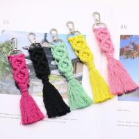 Bag Purse Charms Keyrings Keychains Cotton Thread with Zinc Alloy handmade Unisex Sold By PC