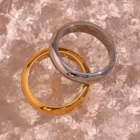 Stainless Steel Finger Ring 316L Stainless Steel 18K gold plated fashion jewelry & for woman Sold By PC