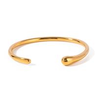 Brazalete del acero inoxidable, acero inoxidable 304, 18K chapado en oro, Joyería & para mujer, dorado, Vendido por UD