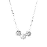 925 Sterling Silver Necklaces with 5CM extender chain plated for woman platinum color Length Approx 40 cm Sold By PC