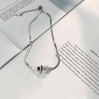 Mode Choker Ketting, Titanium Staal, met 5cm extender keten, mode sieraden & voor vrouw, oorspronkelijke kleur, Lengte Ca 32 cm, Verkocht door PC