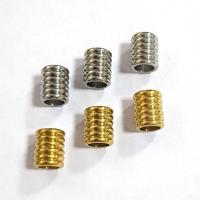 Stainless Steel Spacer Kralen, 304 roestvrij staal, Kolom, DIY & machine polijsten, meer kleuren voor de keuze, nikkel, lood en cadmium vrij, 9x11mm, Verkocht door PC