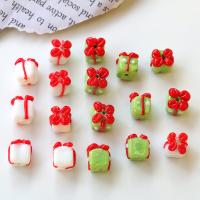 Christmas Lampwork Beads gift shape polished Christmas Design & DIY Sold By PC