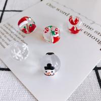 grânulos Lampwork de Natal, vidrilho, Roda, Design de Natal & DIY & Vario tipos a sua escolha, 10PCs/Bag, vendido por Bag