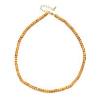 Collar de piedras preciosas joyas, Piedra natural, con aleación de zinc, con 5cm extender cadena, chapado en color dorado, estilo popular & para mujer, más colores para la opción, 4mm, longitud aproximado 45 cm, Vendido por UD