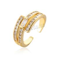 Cubi Circonia Micro Pave anello in ottone, placcato, gioielli di moda & diversi modelli per la scelta & Micro spianare cubic zirconia, nessuno, assenza di nichel,piombo&cadmio, Ring inner diameter:17 ~19mm, Venduto da PC