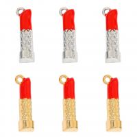 Zinc Alloy Enamel Pendants Lipstick plated DIY nickel lead & cadmium free Approx Sold By Bag