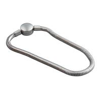 Pulseira  de jóias de aço inox, Aço inoxidável 304, joias de moda & unissex, cor original, comprimento Aprox 172 mm, 10PCs/Lot, vendido por Lot