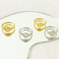 Anillos para Parejas, metal, chapado, Joyería & diferentes estilos para la opción & para mujer, más colores para la opción, libre de níquel, plomo & cadmio, inner diameter 17mm, Vendido por UD