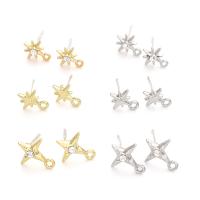 Zinc Alloy Earring Findings plated DIY nickel lead & cadmium free Sold By Bag